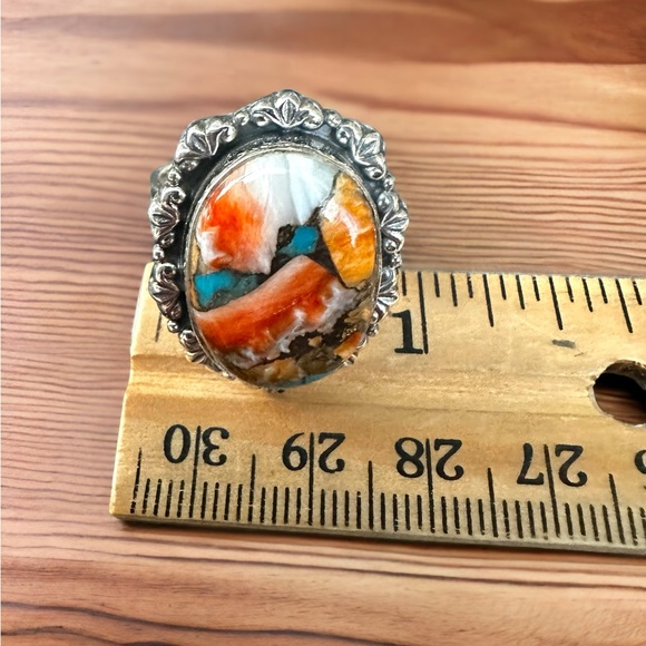 Spiny Oyster Ring in Solid Sterling Silver - Picture 4 of 9